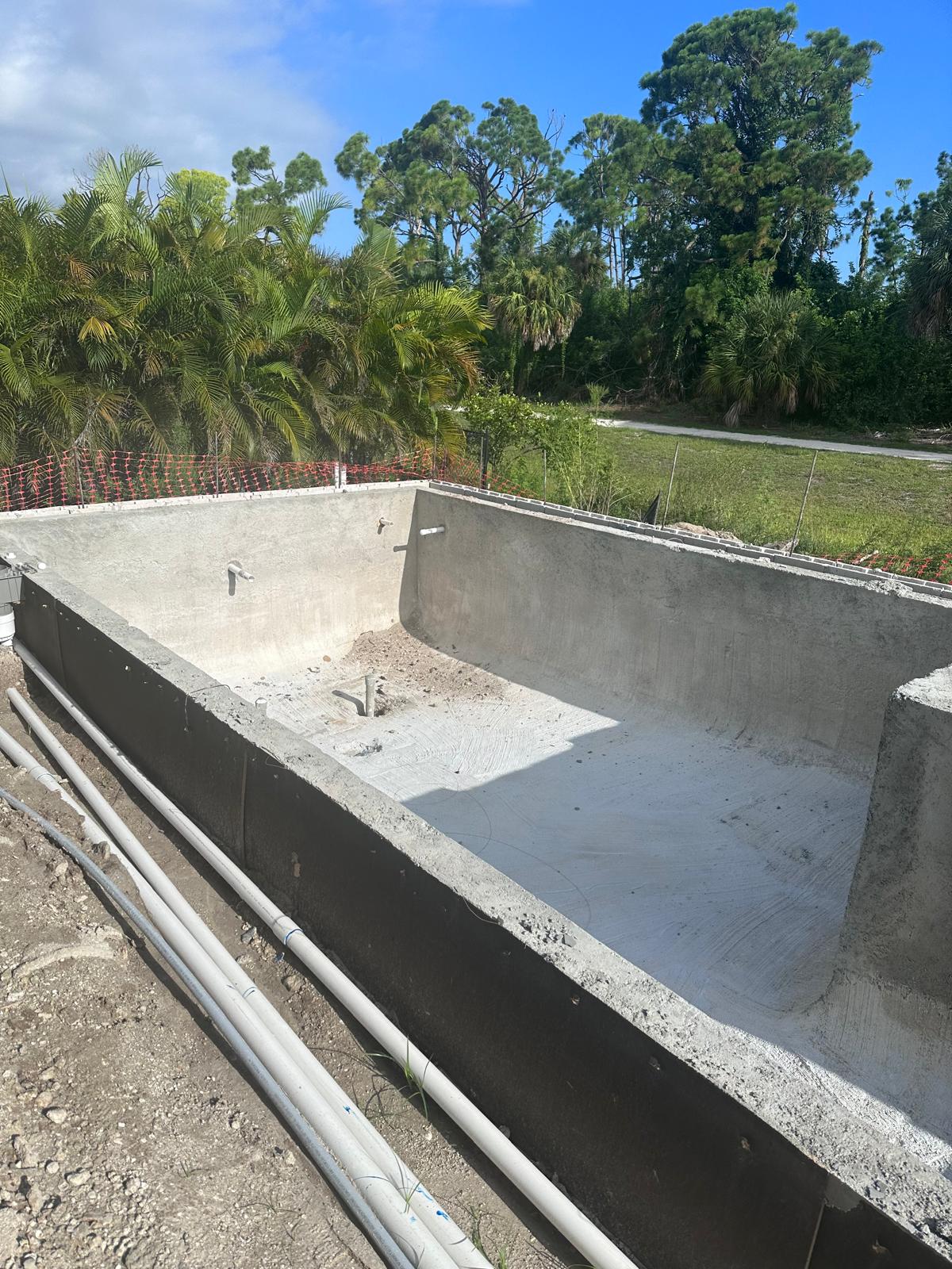 Pool construction